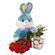 red roses with plush toy and chocolates. Armenia